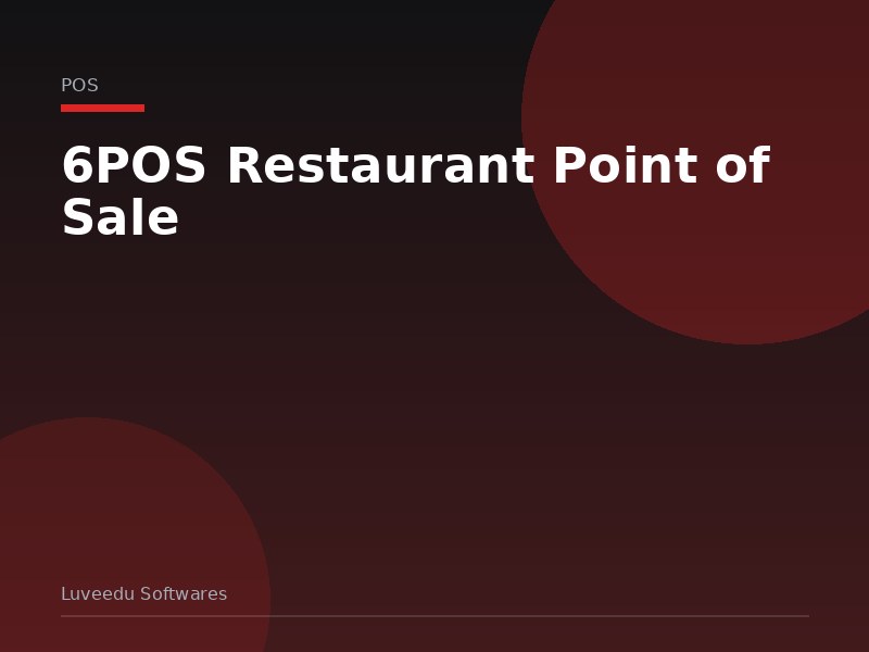 6POS Restaurant Point of Sale