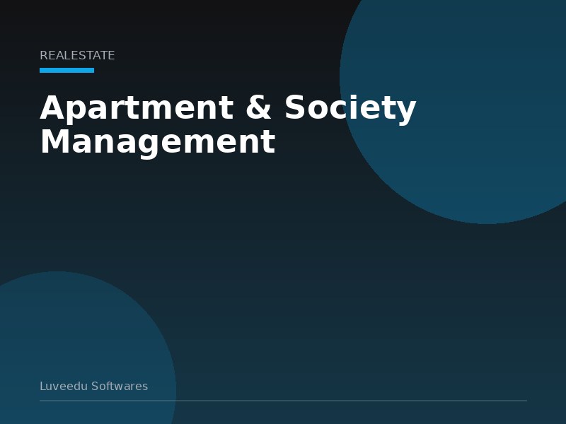 Apartment & Society Management