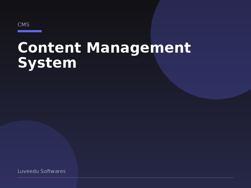 Content Management System