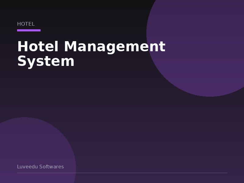 Hotel Management System