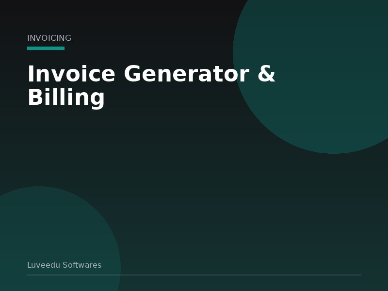Invoice Generator & Billing
