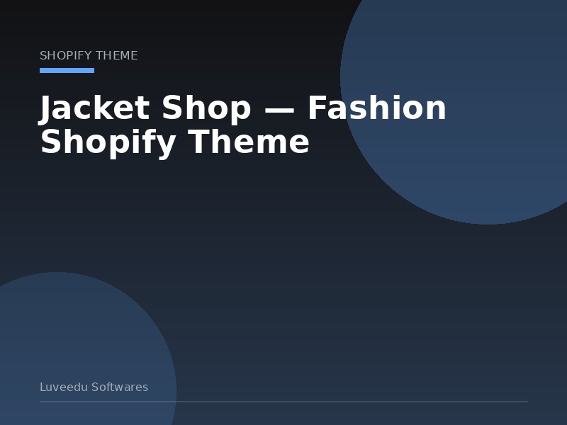 Jacket Shop — Fashion Shopify Theme