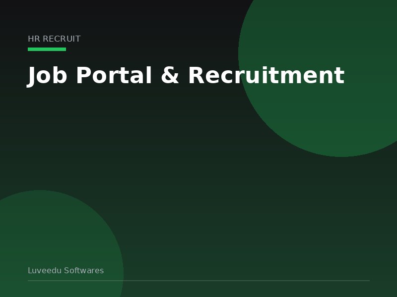 Job Portal & Recruitment