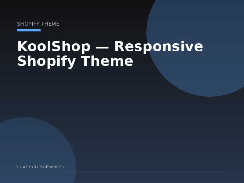 KoolShop — Responsive Shopify Theme