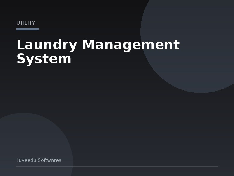 Laundry Management System