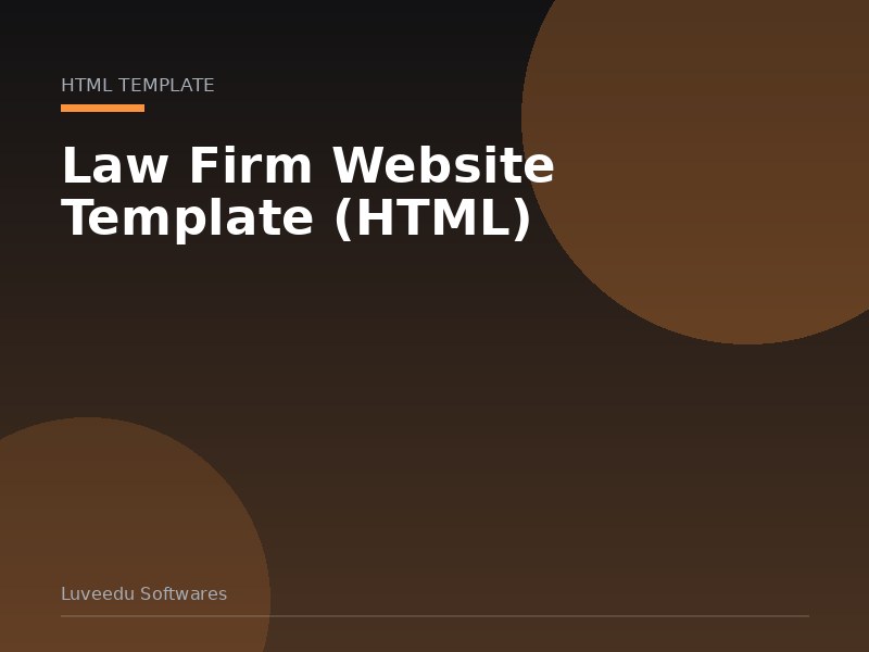 Law Firm Website Template (HTML)