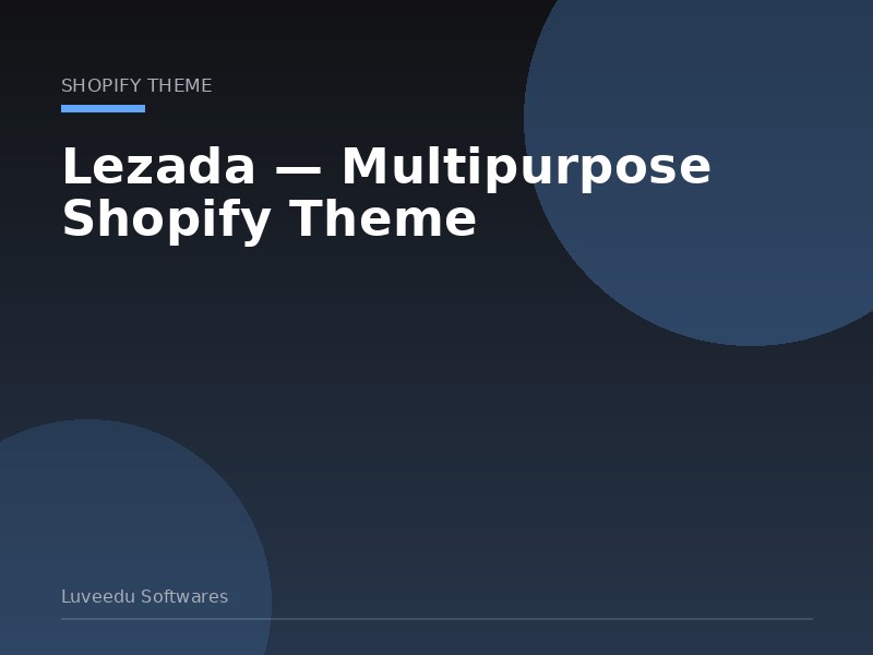 Lezada — Multipurpose Shopify Theme