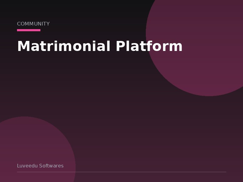Matrimonial Platform