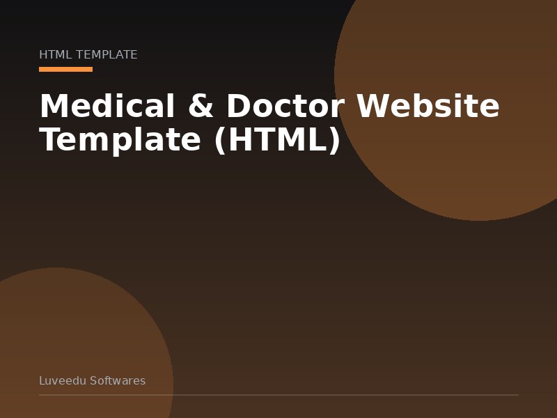 Medical & Doctor Website Template (HTML)