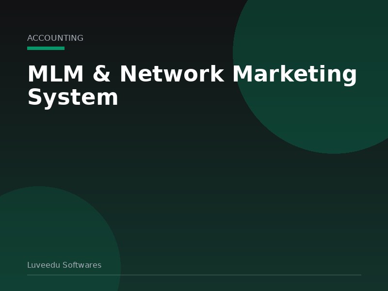 MLM & Network Marketing System