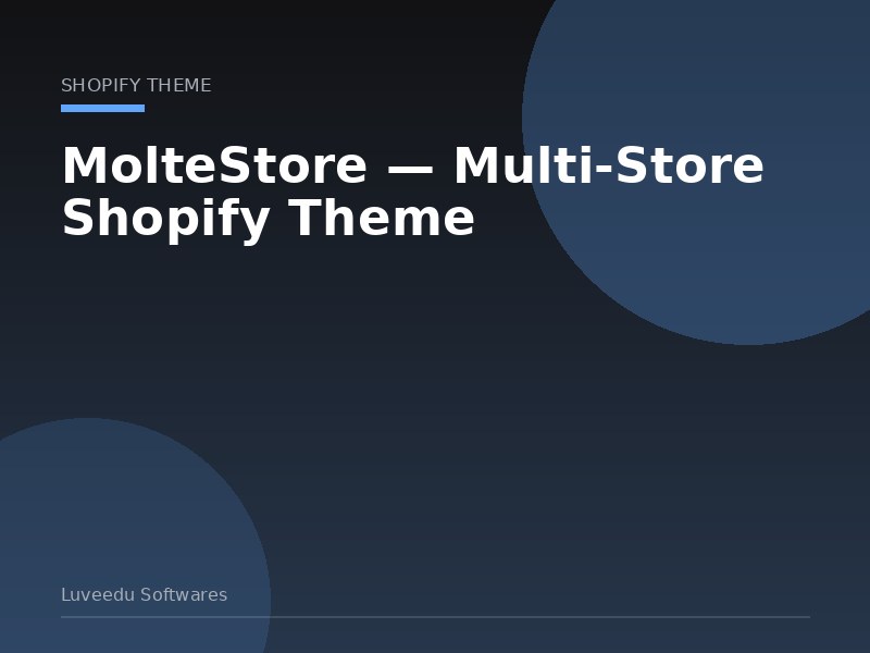 MolteStore — Multi-Store Shopify Theme