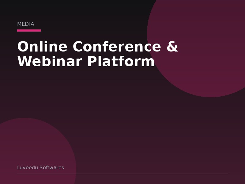 Online Conference & Webinar Platform