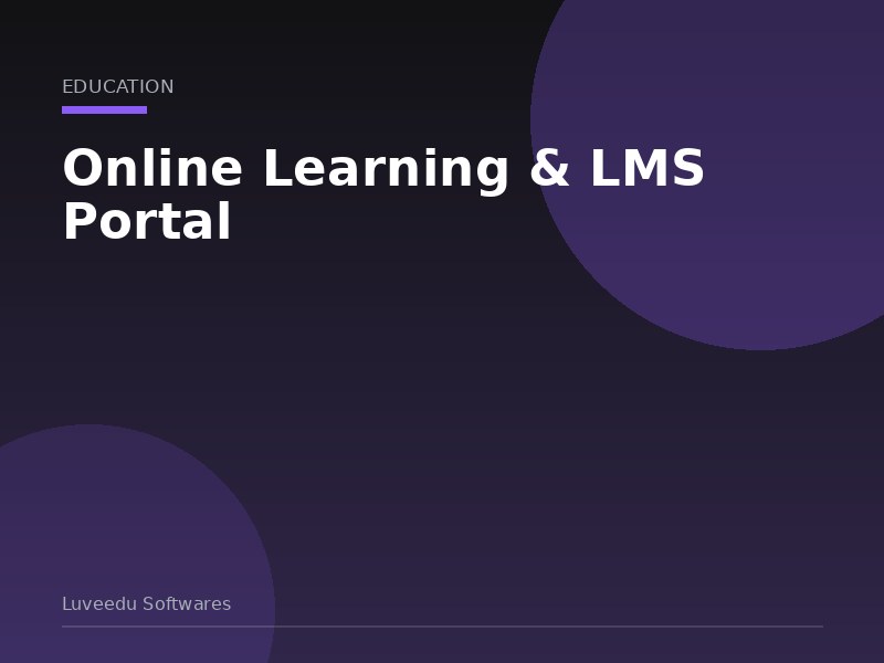 Online Learning & LMS Portal