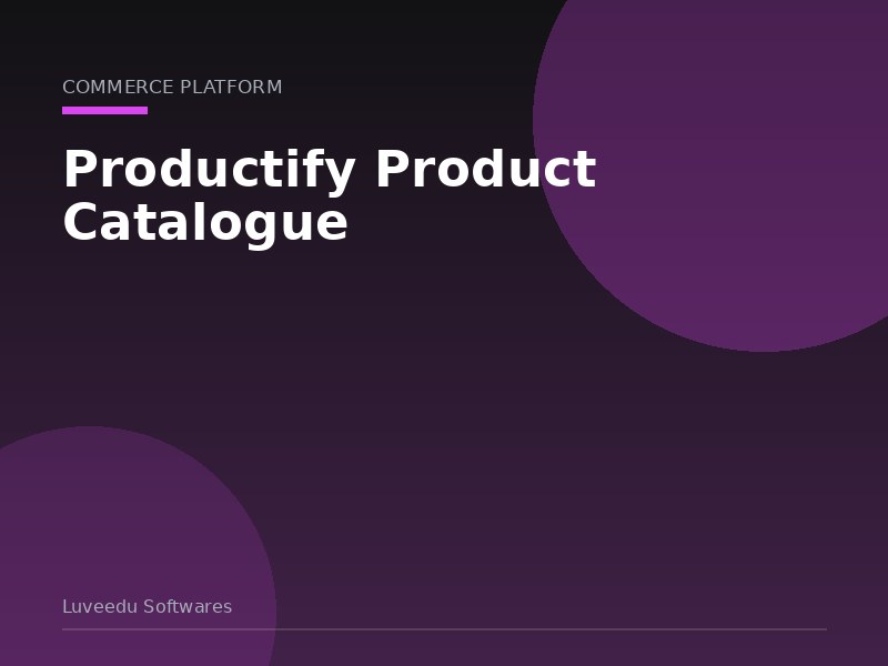 Productify Product Catalogue