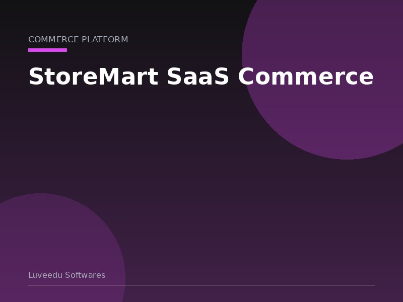 StoreMart SaaS Commerce